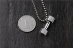 925 Sterling Silver Dumbbell Pendant