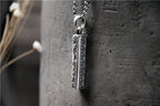 S925 Sterling Silver Sanskrit Six Character Mantra Pendant