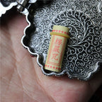 Tibetan Eight Treasures Six-Character Mantra Gau Box Tibetan Necklace Pendant
