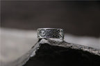 Buddha3bodhi Handmade Sliver Ring Retro and Old Lucky Character Four Divine Beast Ring