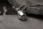 S925 Sterling Silver Six Characters Mantra Gawu Box Cinnabar Bottle Pendant
