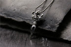 S925 Sterling Silver Personalized Necklace Pendant Elephant Trunk God of Wealth Vajra Pestle Pendant