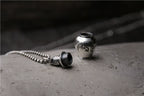 S925 Sterling Silver Six Characters Mantra Gawu Box Cinnabar Bottle Pendant