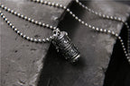 S925 Sterling Silver Retro Pendant Six-character Mantra Gawu Box Pendant