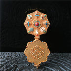 Tibetan Eight Treasures Six-Character Mantra Gau Box Tibetan Necklace Pendant with Gilt Craftsmanship