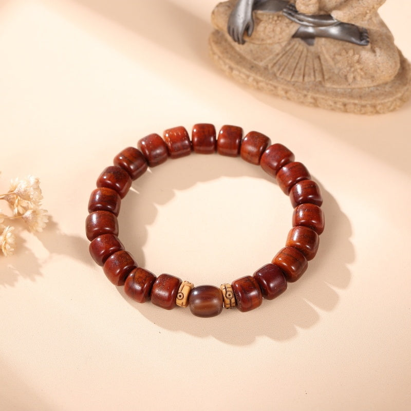 Buddha & Karma Tibetan Guardian Spirit Natural Yak Bone Bracelet