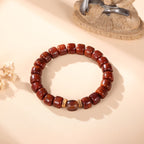 Buddha & Karma Tibetan Guardian Spirit Natural Yak Bone Bracelet