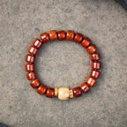 Buddha & Karma Tibetan Guardian Spirit Natural Yak Bone Bracelet