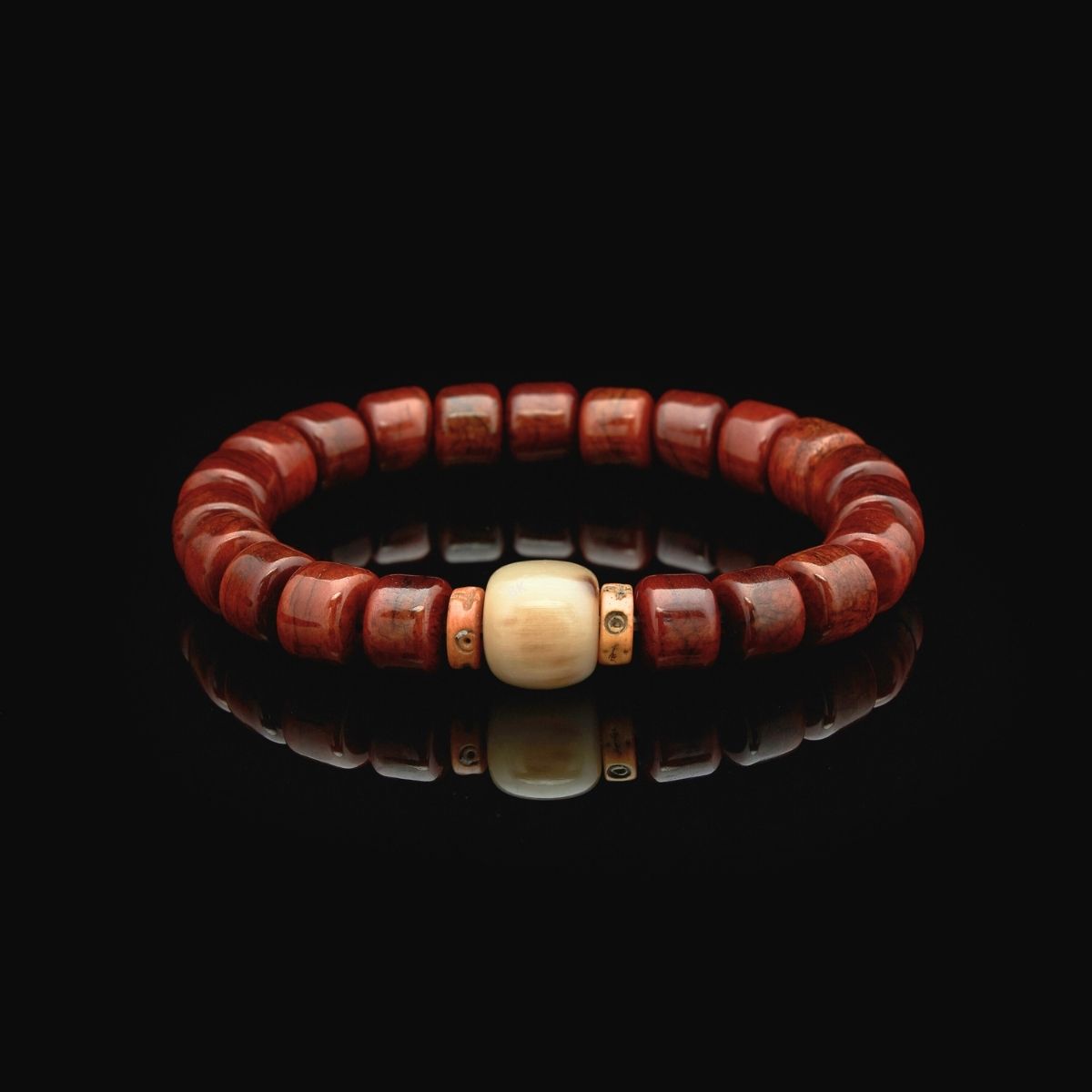 Buddha & Karma Tibetan Guardian Spirit Natural Yak Bone Bracelet