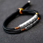 Buddha & Karma Tibetan Mantra Double Bracelet - For Luck & Protection