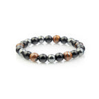Buddha & Karma Triple Protection Bracelet - Tiger’s Eye, Obsidian, Hematite