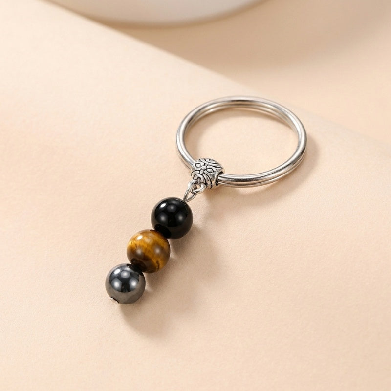 Exclusive: Buddha & Karma Triple Protection Crystal Keychain – Protection On the Go
