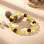 Buddha & Karma Triple Success Bracelet – Citrine, Aventurine, Garnet
