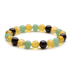 Buddha & Karma Triple Success Bracelet – Citrine, Aventurine, Garnet