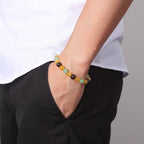 Buddha & Karma Triple Success Bracelet – Citrine, Aventurine, Garnet