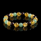 Buddha & Karma Triple Success Bracelet – Citrine, Aventurine, Garnet