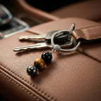 Exclusive: Buddha & Karma Triple Protection Crystal Keychain – Protection On the Go