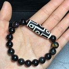 Buddha & Karma Ultimate Luck DZI 9 Eyes Obsidian Bracelet