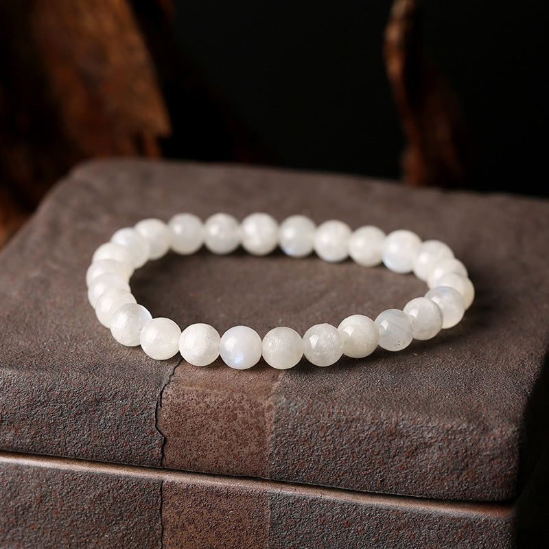 Buddha & Karma White Moonstone Bracelet - Feminine Energy