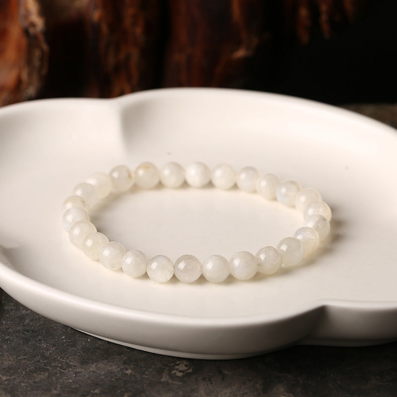 Buddha & Karma White Moonstone Bracelet - Feminine Energy