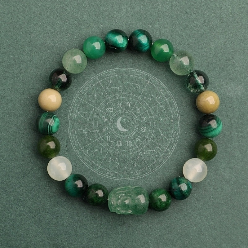 Buddha & Karma Five Elements Crystal Pixiu Bracelets - Balance & Prosperity