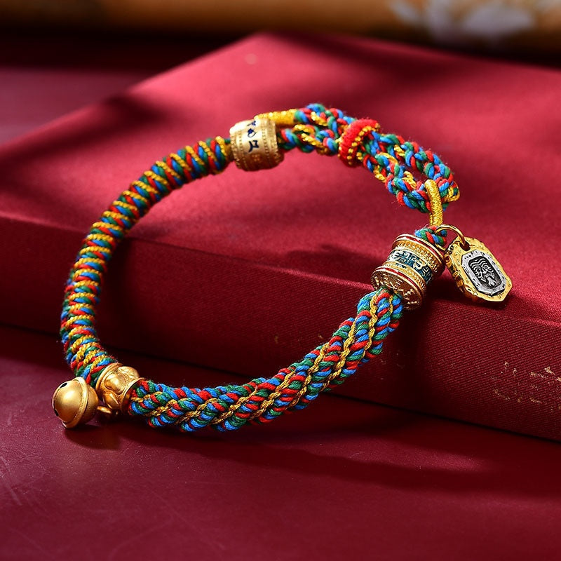 Buddha & Karma Zakiram Goddess of Wealth Tibetan Mantra Bracelet
