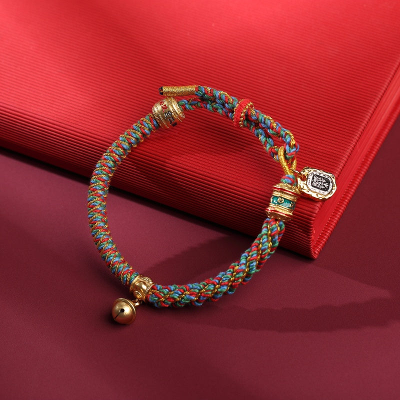 Buddha & Karma Zakiram Goddess of Wealth Tibetan Mantra Bracelet