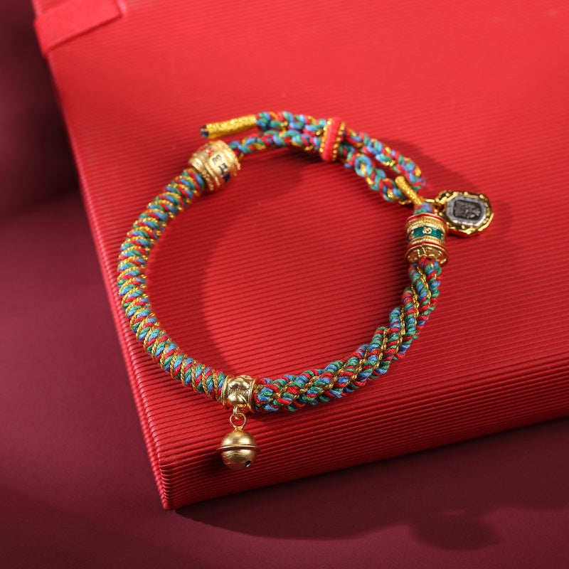 Buddha & Karma Zakiram Goddess of Wealth Tibetan Mantra Bracelet