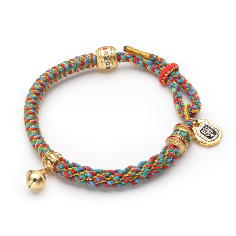Buddha & Karma Zakiram Goddess of Wealth Tibetan Mantra Bracelet