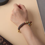 Buddha & Karma Zakiram Goddess of Wealth Tibetan Mantra Bracelet