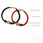 Fortune Jewel Tibetan Green Aventurine Luck Braid String Bracelet