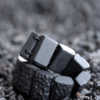 Fortune Jewel Vintage Ebony Wood Texture Peace Couple Bracelet