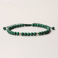 Fortune Jewel Natural Malachite Protection Calmness String Bracelet
