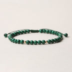 Fortune Jewel Natural Malachite Protection Calmness String Bracelet