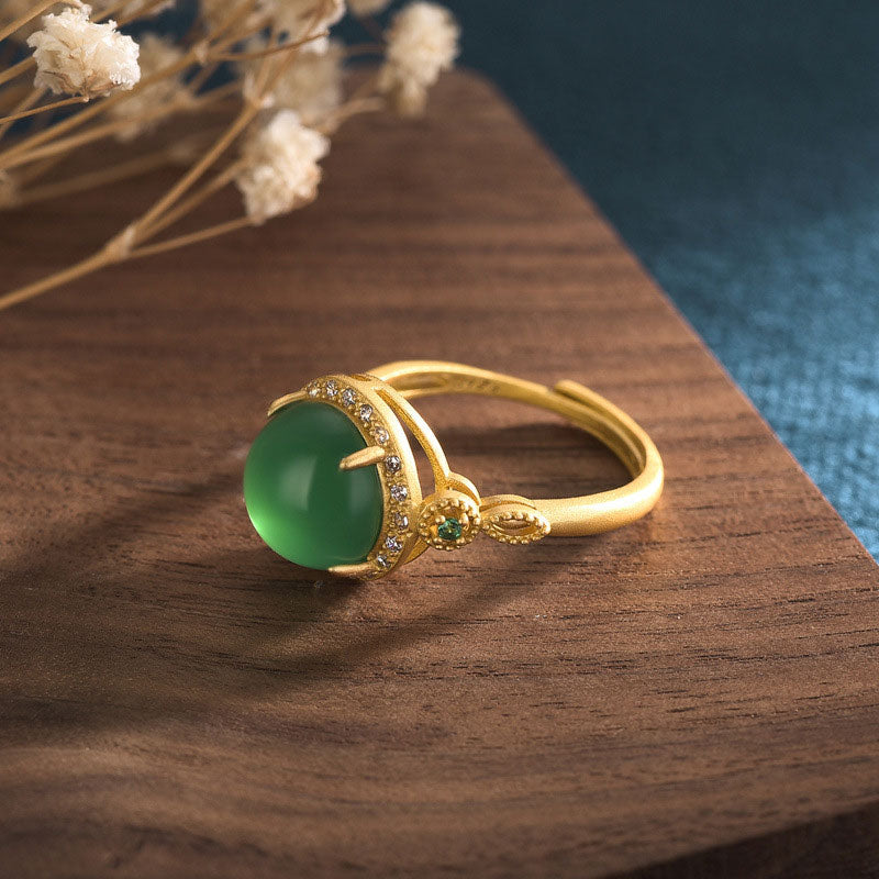 Fortune Jewel Green Jade Fortune Ring