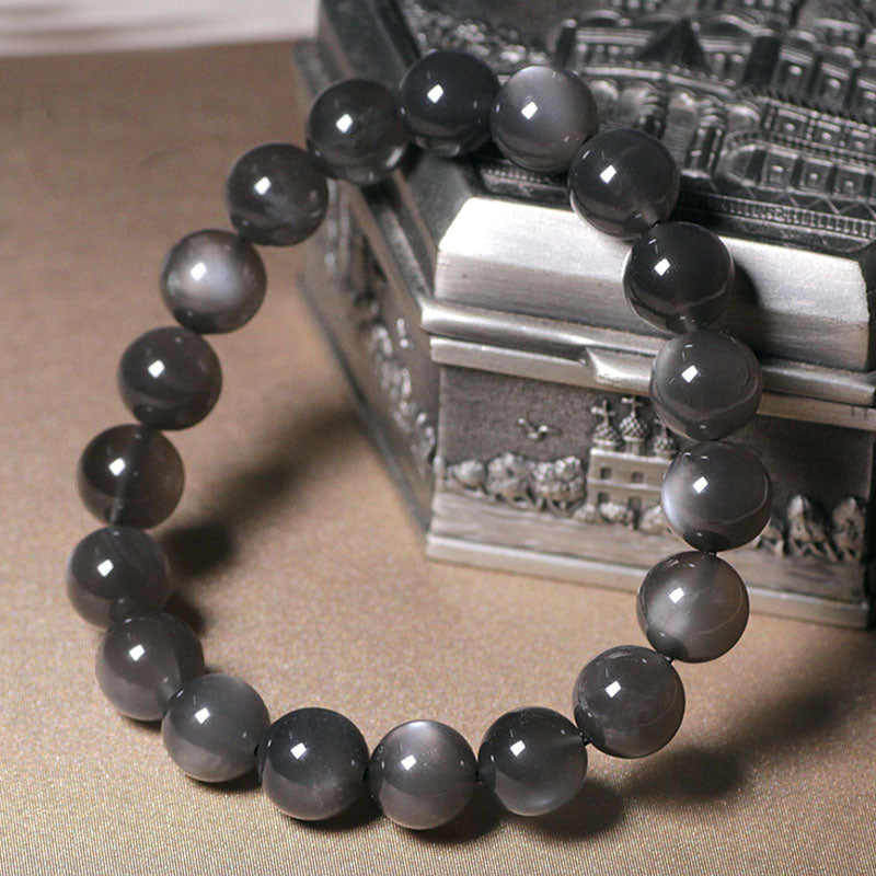 Fortune Jewel Natural Moonstone Positive Love Beads Bracelet