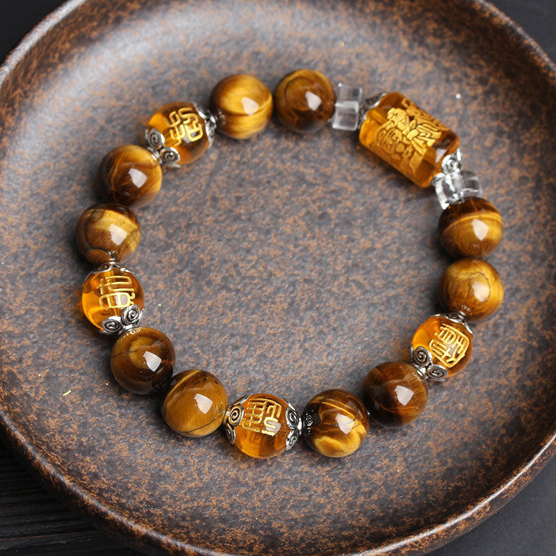 Fortune Jewel Tiger Eye Bead Fortune Prosperity Bracelet