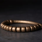 Fortune Jewel Simple Design Copper Brass Bead Luck Wealth Bracelet