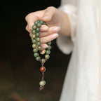 Fortune Jewel Green Sandalwood Positive Peace Bracelet