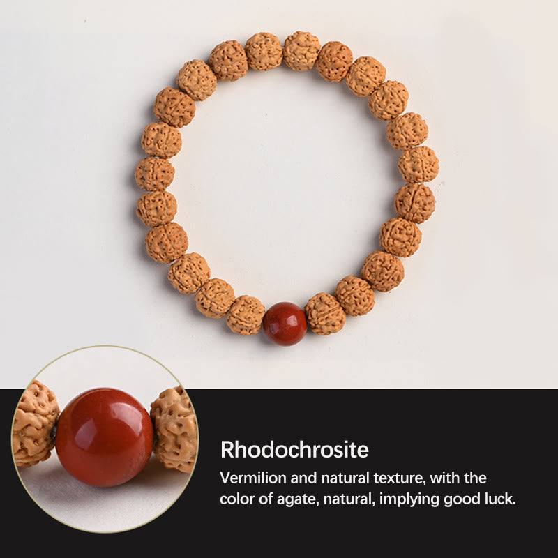 Fortune Jewel Tibet Rudraksha Bodhi Seed Wealth Auspiciousness Bracelet