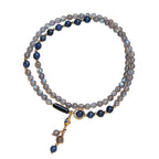 Fortune Jewel Moonstone Lazurite Calm Healing Positive Bracelet