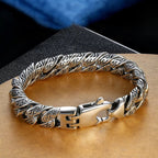 Fortune Jewel Vintage Tang Dynasty Flower Design Carved Luck Bracelet