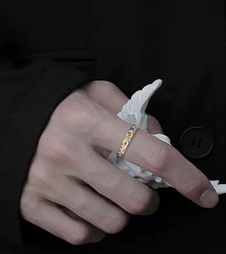 Adjustable Sun Wukong Tightening Spell Ring for Men