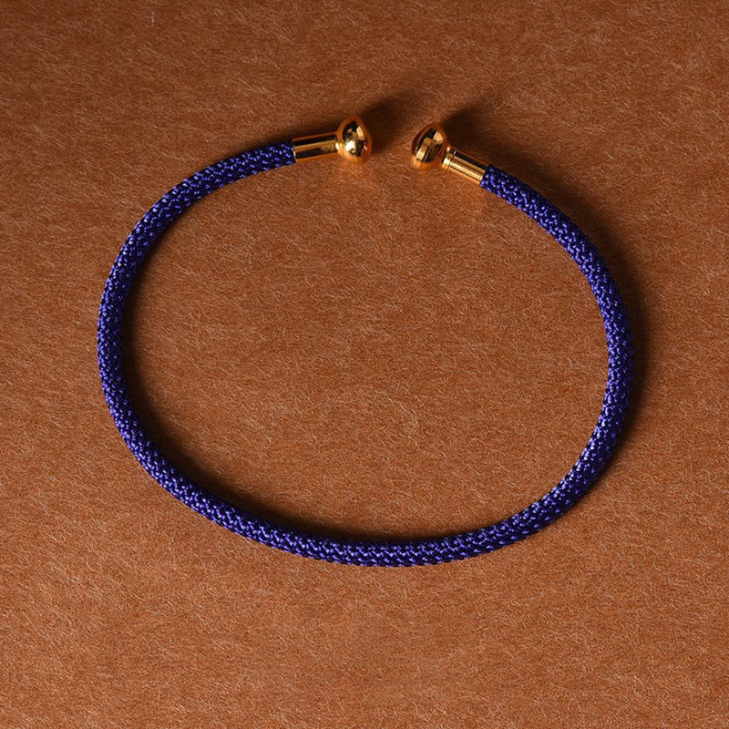 Fortune Jewel Simple Design Handmade Luck Braid String Cuff Bracelet