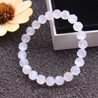 Fortune Jewel Natural Moonstone Lotus Love Bracelet