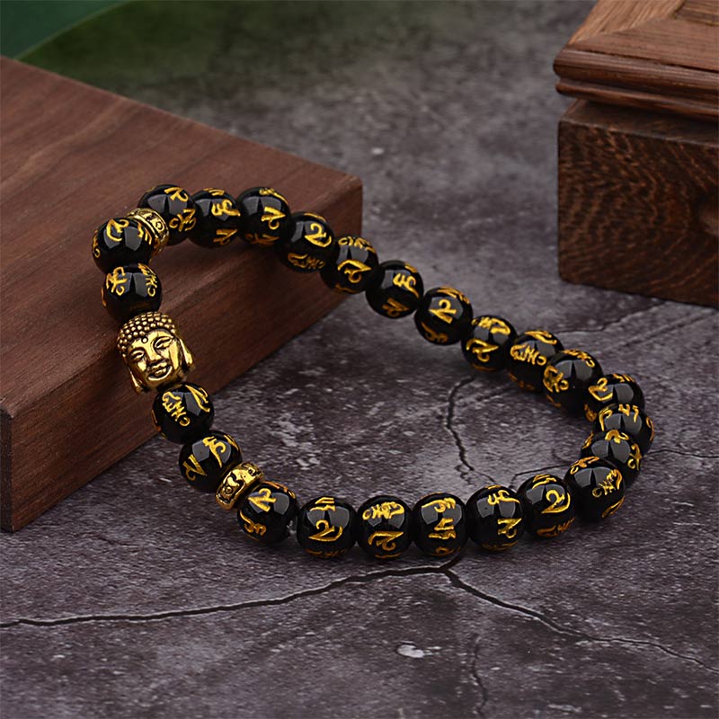 Fortune Jewel Tibetan Buddha Mantra Amulet Bracelet Fortune Jewel