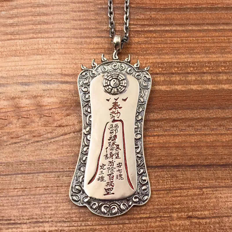 Fortune Jewel FengShui Bagua PiXiu Cinnabar Balance Necklace Pendant