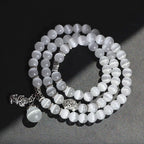 Fortune Jewel Cat Eye PiXiu Support Triple Wrap Bracelet