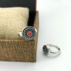 Fortune Jewel Tibetan Om Mani Padme Hum Peace Rotatable Ring