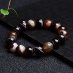 Fortune Jewel Tibetan Sardonyx Happiness Positive Bracelet